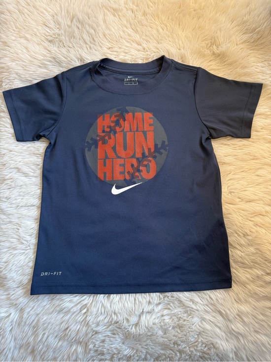 Nike Other - Nike Dri-FIT Kids "Home Run Hero" Navy Athletic Tee Boy’s Size 7 (6-7 YRS)